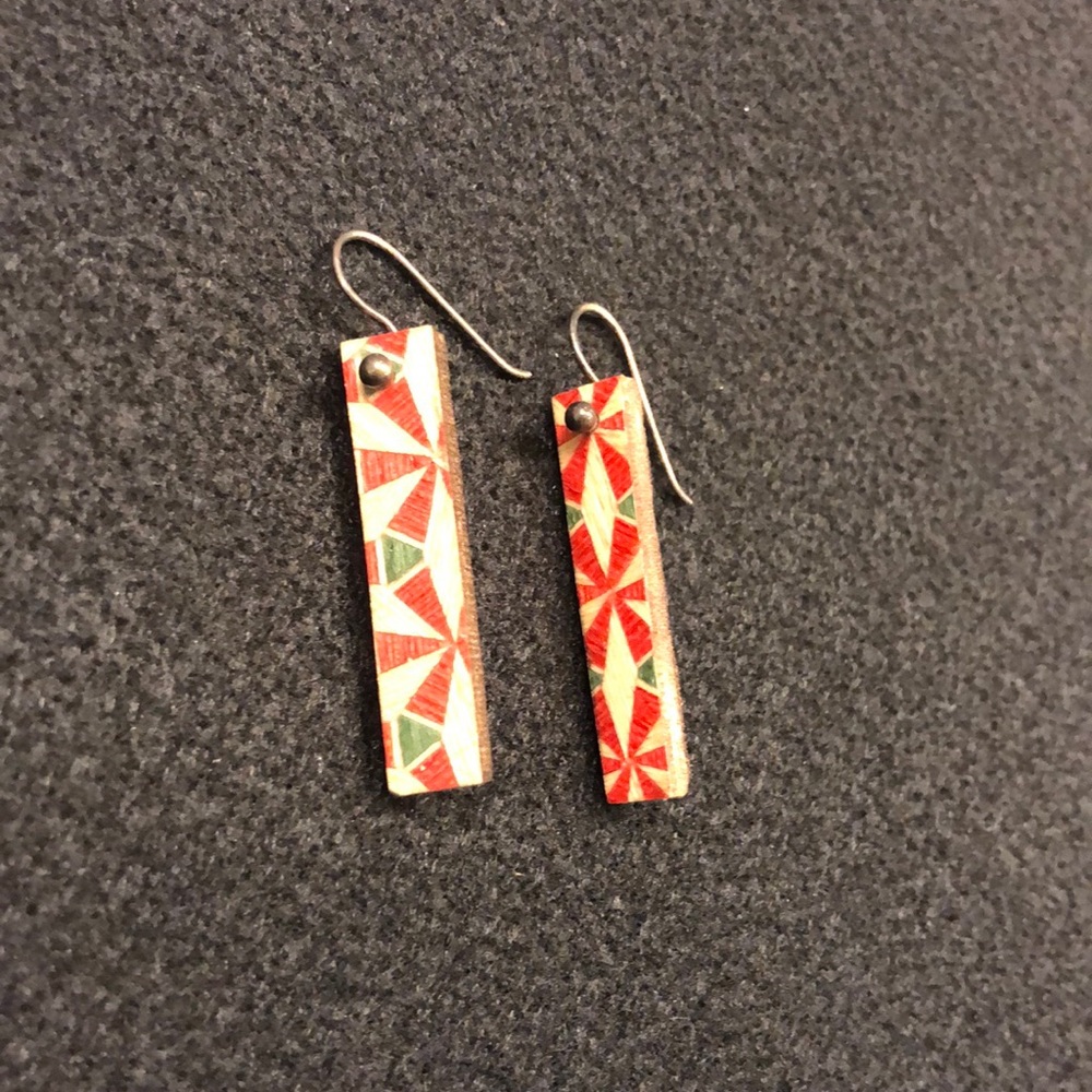 Wood earrings